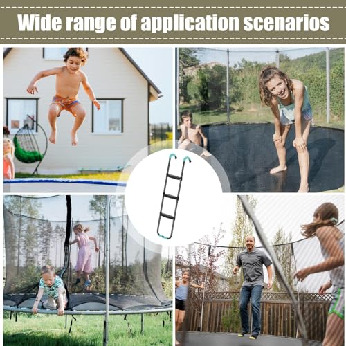Escaliers de trampoline avec marche antidérapante large et stable - 6