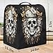 cfpolar Kitchen Aid Mixer Cover Compatible with 6-8 Quarts Vintage Flower Skull Stand Mixer Cover Kitchen Aid Mixers Accessories Appliance Organizer Bag Dust Covers with Zipper Pocket