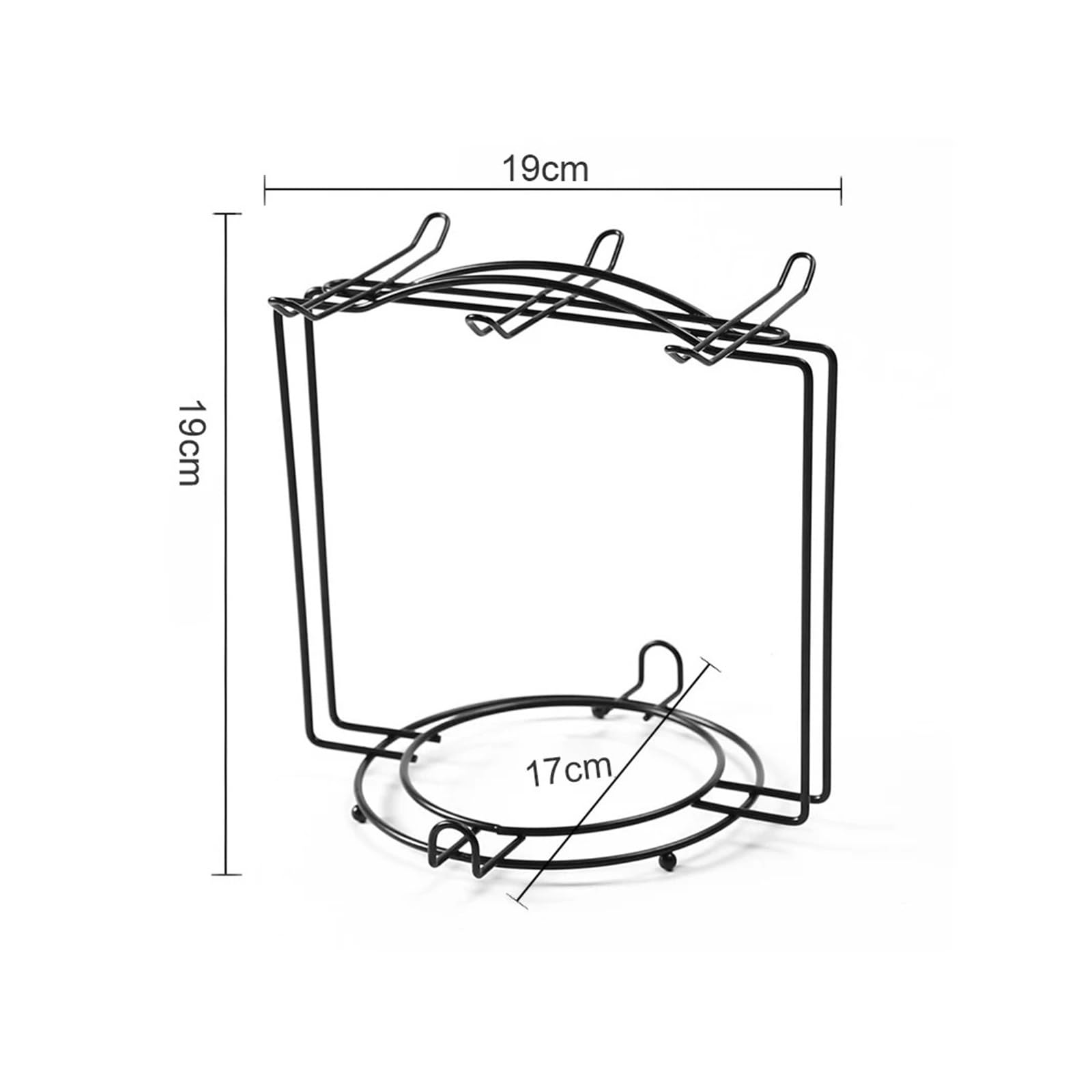 Kaffeetassenständer Tee Tasse Und Untertasse Display Rack Moderne Lagerung Rack Organizer Mit Haken Zähler Tasse Halter for Gerichte Dekor Küche becher Hängen