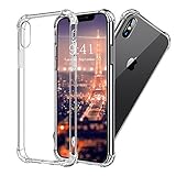 iPhone X Hülle, Vinpie [Liquid Crystal] Soft Flex Silikon [Crystal Clear] Qi-kompatibel Transparent...