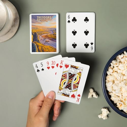 Baraja de cartas Lantern Press con pintura al óleo, 52 cartas poker miniatura 2