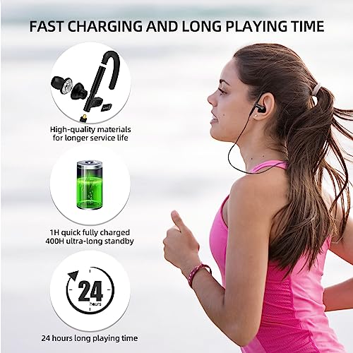 Image of SoundMAGIC ST80 Sports Bluetooth Earbuds, Mic, Ear Hooks, Detachable, Black | Dual wired /wireless, crisp balanced sound, adjustable frame, ergonomic fit, hands-free mic, tangle-free cord, sweatproof