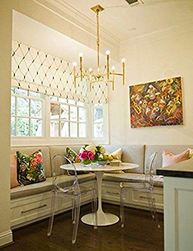 2Xhome Victoria Style Ghost Side Chairs, Armless, Polycarbonate Plastic, Set Of 4, Clear #TOP7