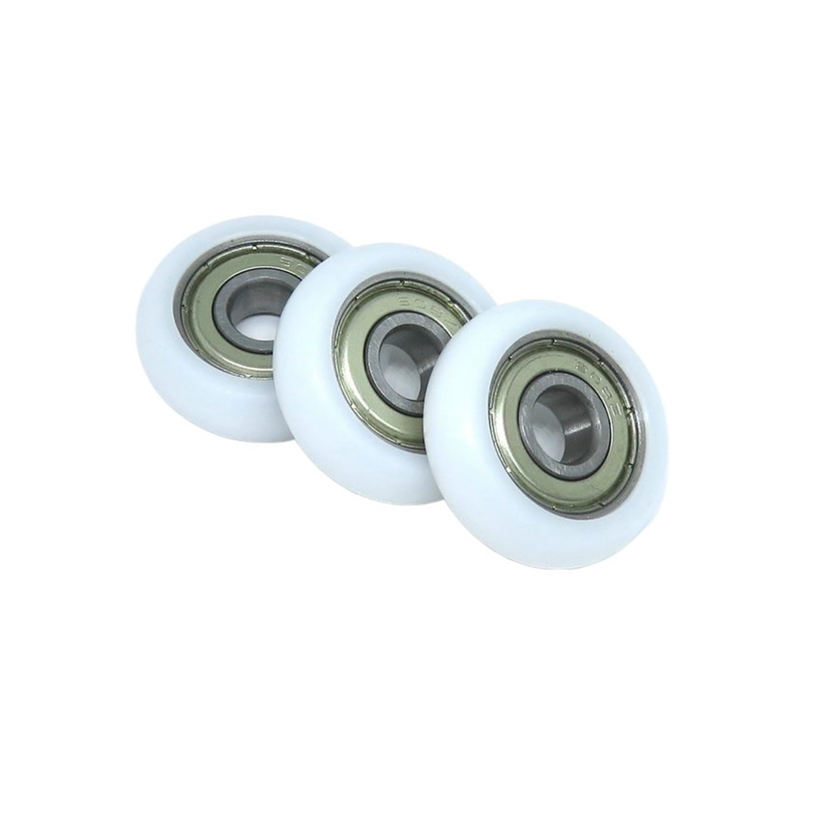 NOBIRTBSA 8x30x9mm Rowing Machine Wheel OD 30mm Round POM Roller Suitable for Rowing Machine BSR60830-9 Rowing Machine Wheel 8 * 30 * 9 Plastic Coated Bearing Wheel