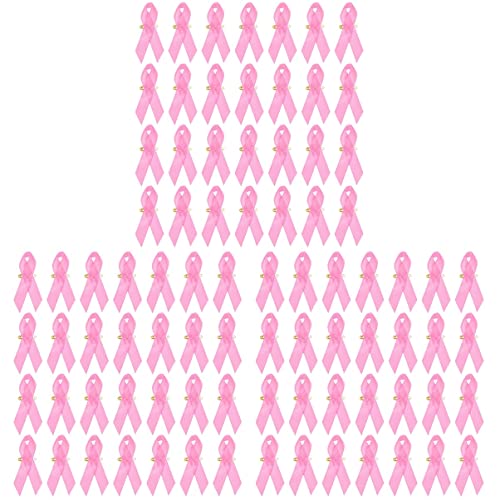 Ciieeo 300 Pièces Cancer du Sein Cancer du Sein Ruban Broche Cancer du Sein Épinglette Cancer du Sein Cadeaux Sensibilisation Ruban Rose Cover