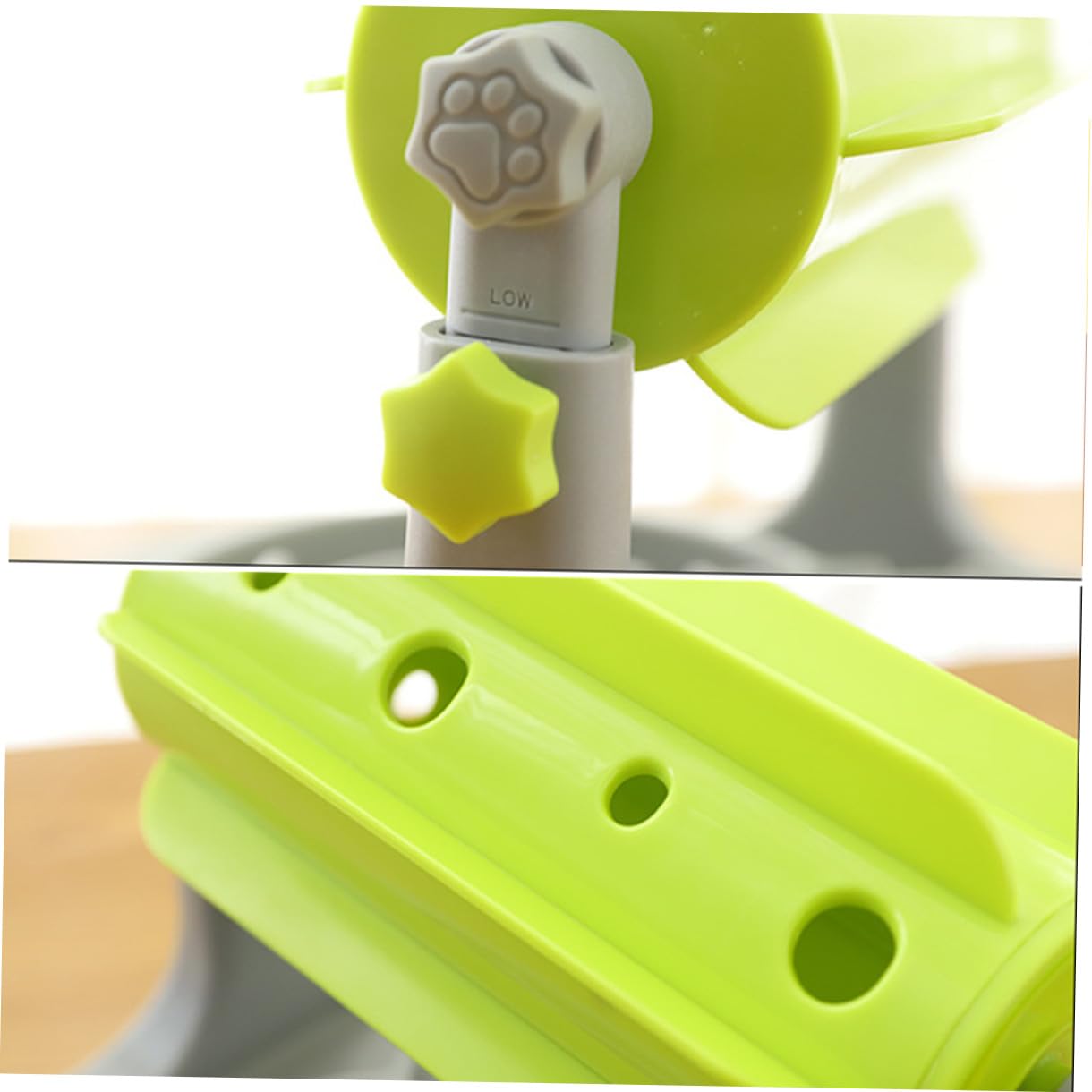 ORFOFE Dispenser Tamburo Per Cibo Per Cani Giocattolo Divertente Plastica Verde Per Alimentazione Lenta Controllo Delle Porzioni e Gioco Interattivo Per Evitare Indigestione