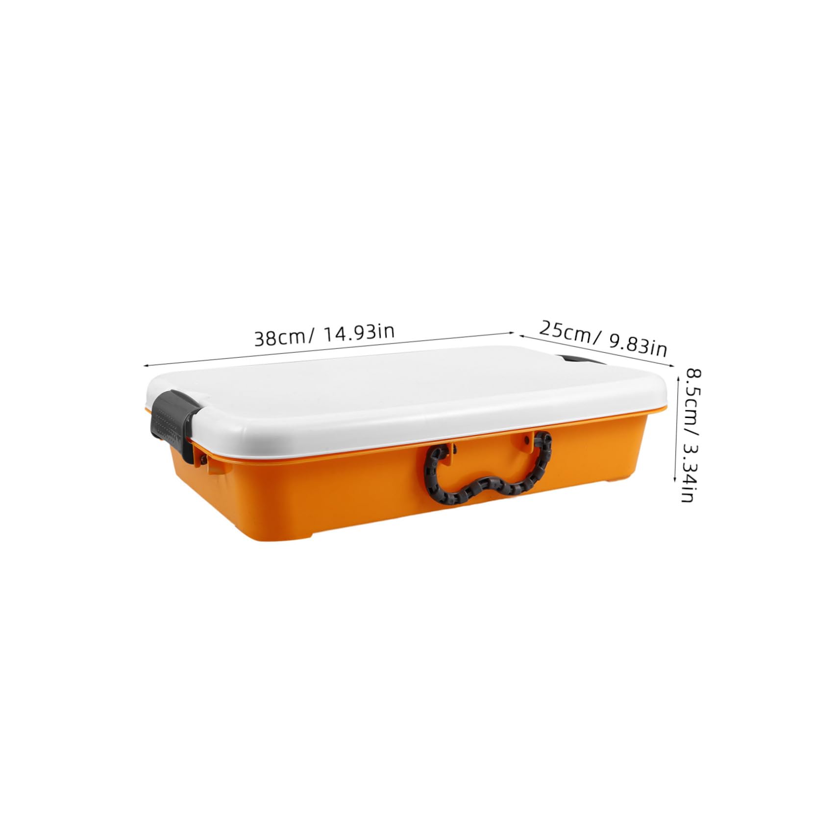 BESPORTBLE Multi-Functional Craft Storage Box Plastic Tray Lid Handheld Design Outdoor Toys Carrying Box Minimalist Toy Organizer