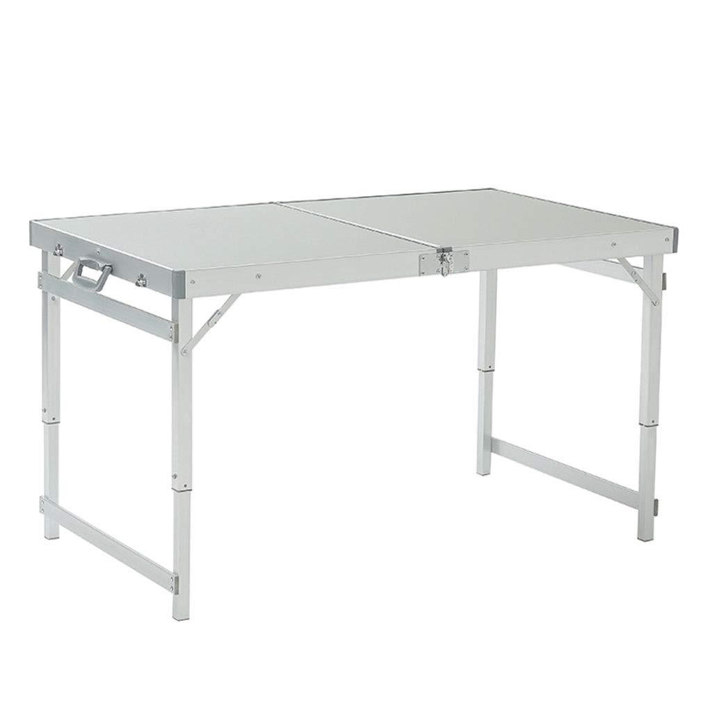 Liudan-Folding Tabies Foldable Portable Camping Aluminum Table Desk Adjustable Outdoor Portable Barbecue Table (Size : A)