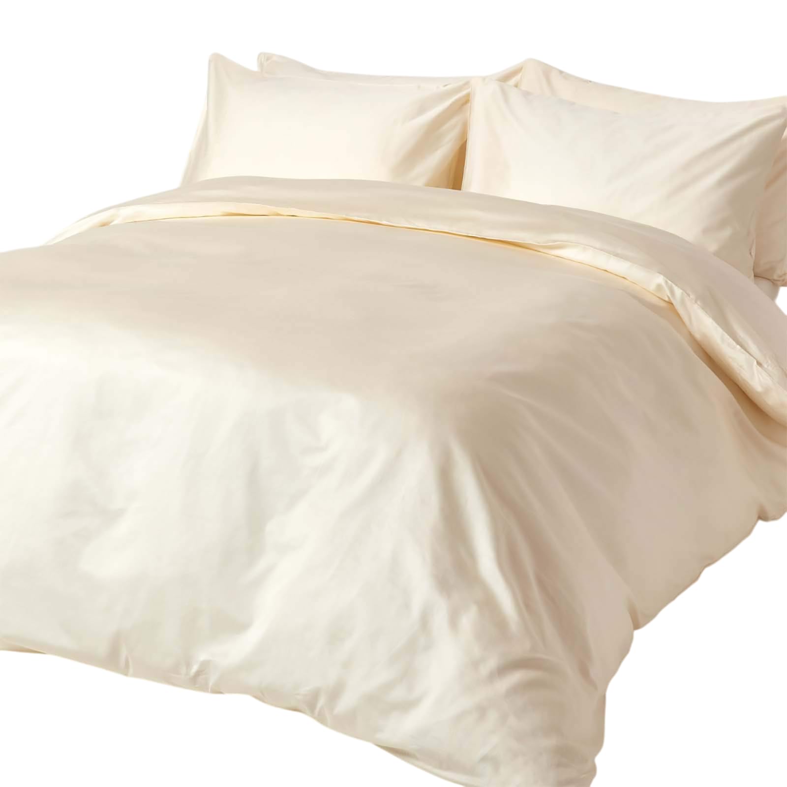 Homescapes Natural Cream Organic Cotton Duvet Cover Set 400 Tc, King