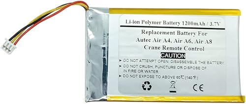 Batería de repuesto para Autec Air A4, Autec Air A6, Autec Air A8, control remoto de grúa Autec Air A8, AIRBM3V7L, BH3V7L