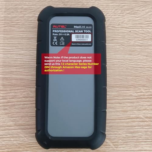 Escáner OBD2 para coche Autel ML629 con diagnóstico de motor, ABS y SRS 4