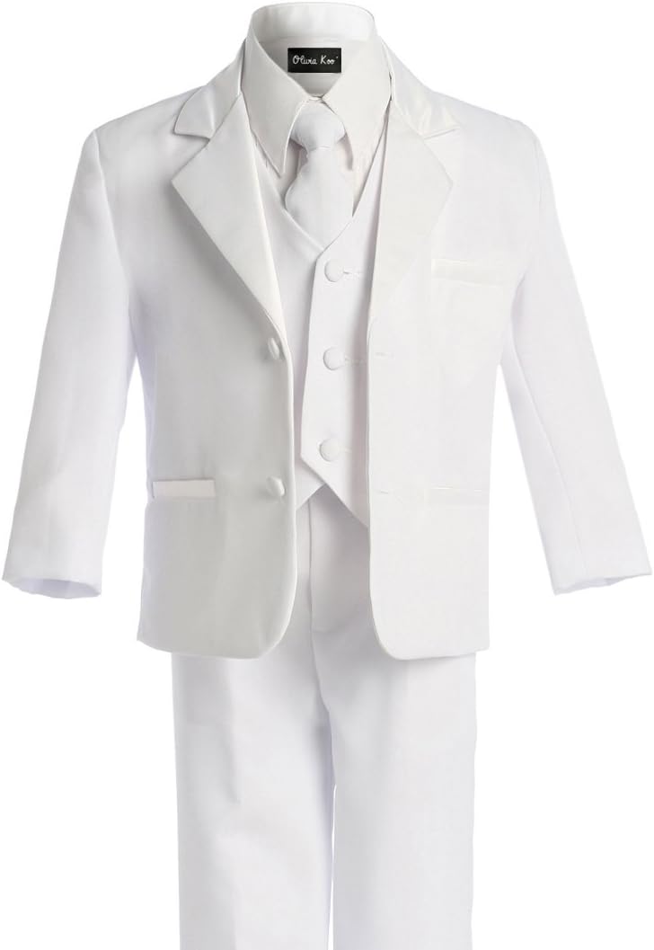 Boy's Classic 2 Button Suit with Cloth Cover Buttons