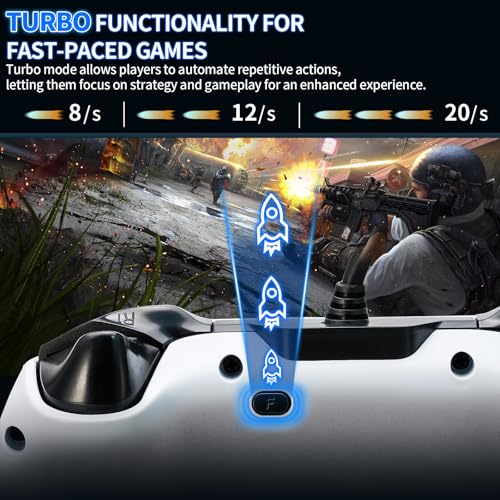 Image of NBCP PS5 Wired Controller with Turbo, Hall Effect Triggers, Dual Vibration, 3.5mm Audio Jack Gamepad for PS5 /PS4 /PC /Steam Gaming