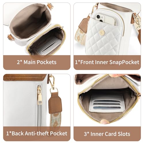 Image of SENDEFN Cell Phone Purses for Women Small Crossbody Bag Shoulder Handbag with Adjustable Strap