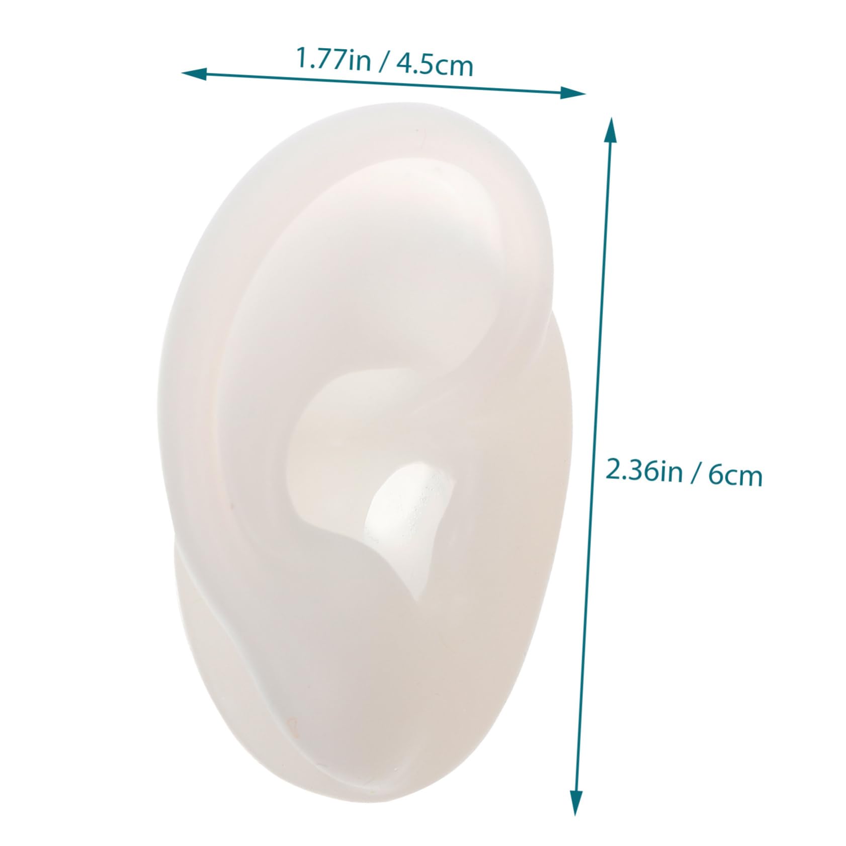 Gogogmee Ear Piercing Model Human Ear Models for Jewelry Safe Silicone Practice Tool Body Piercing Fashion Display Stand