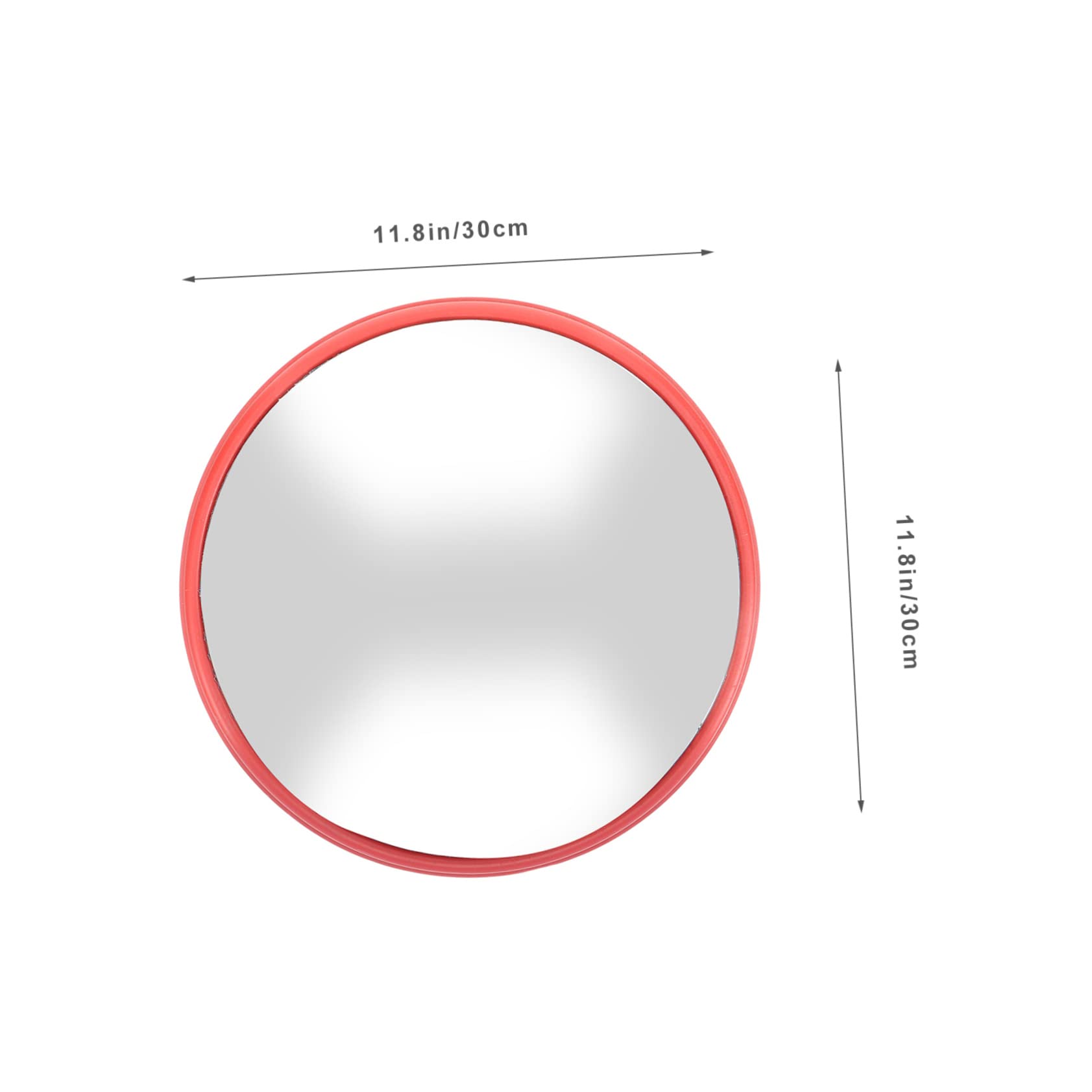 Amosfun Miroir Convexe Rond Pour Sécurité Routière Miroir De Signalisation Avec Large Angle De Vision Pour Courbes Et Angles Morts