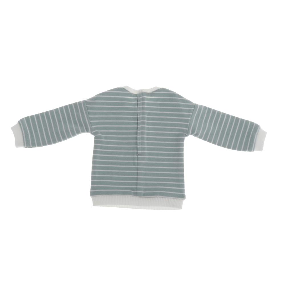 SM SunniMix Schöne Puppenkleidung gestreifte Pullover Oberteil für 1/3 Bjd Puppen Zubehör - Grün