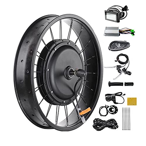 Domary Kit de conversão de bicicleta elétrica, motor traseiro e kit de aro 48V 1500W Kit de motor po