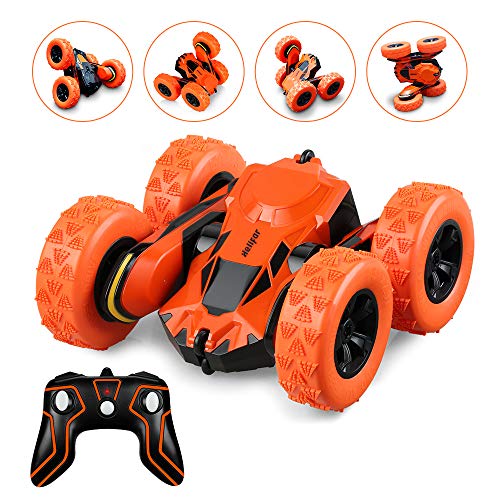 HELIFAR Stunt RC Car, Remote Control Car, Remote Control Off-Road Racing, 2.4GHz Racing Extreme, 360​Degree Rolling, Rotation and Flip, Double-Sided Car Suitable, for Children Adults