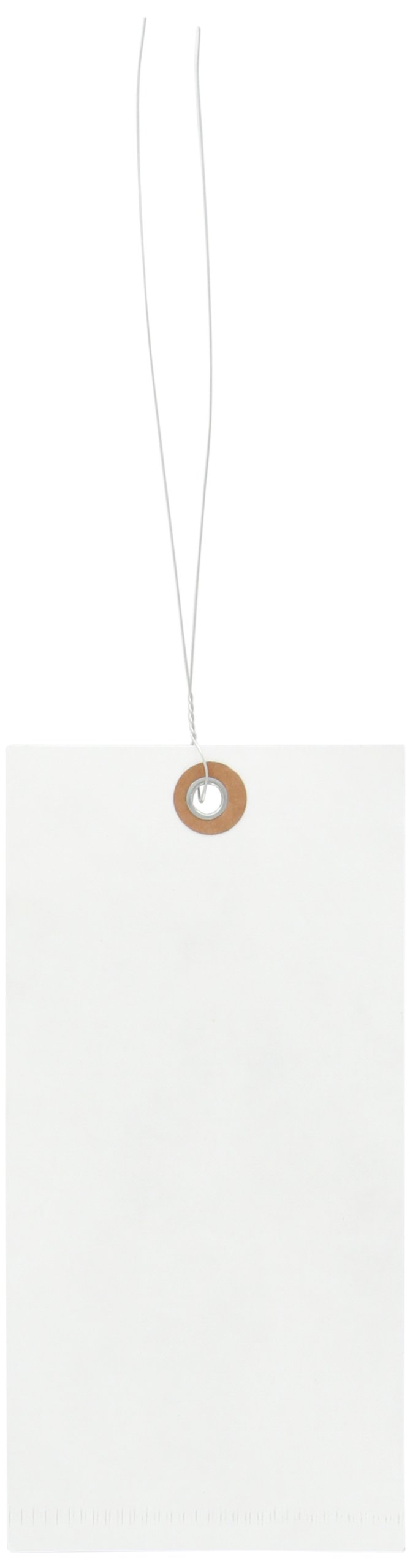 Aviditi G13083 Tyvek Spunbonded Olefin Pre-Wired Shipping Tag, 6-1/4" Length x 3-1/8" Width, White (Case of 1000)