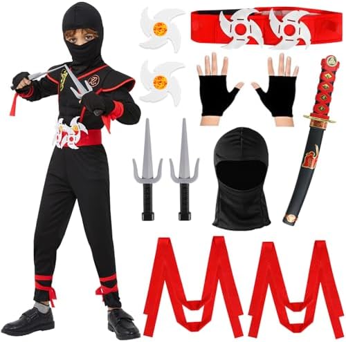 Kids Ninja Clothes Set, Ninja Costume for Kids, Children, Ninja C...