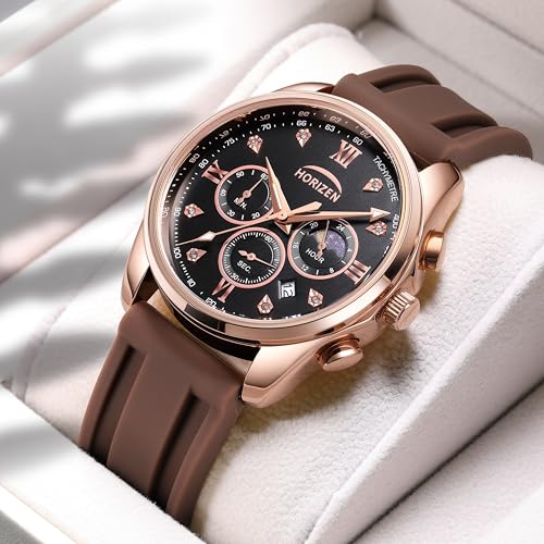 Image of HORIZEN Stylish Chronograph Luxury Analog Watch for Men (Black Dial)