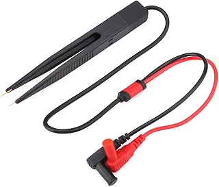 TOPINCN マルチファンクションテストが可能な安全電圧250VのSMDテストクリップ高度なテクノロジーに特に適したチップ容量測定プラスチック+銅製赤色23.8インチ電子製品製作用1 * SMDクリ