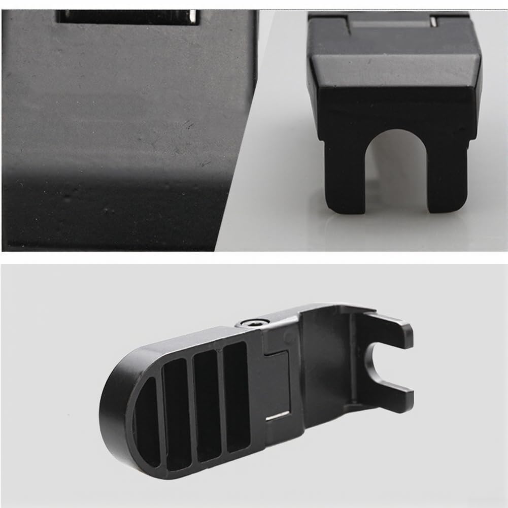 Rear Folding Passenger Footrest Pedal Pegs for Electric Bikes and Motorcycles Aluminum Alloy Lightweight Build Mounting Hole Ready (no-logo 10MM)