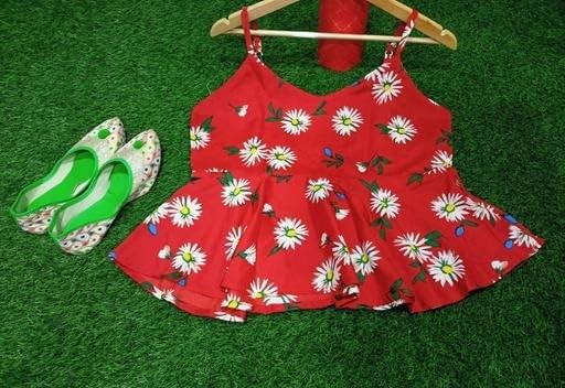 Image of emeros Women's Girls Floral Printed Stylish Dress| Comfortable, Breathable, Lightweight|SL 43