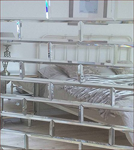 4x12 Beveled Crystal Mirror Tile Walls Backsplashes
