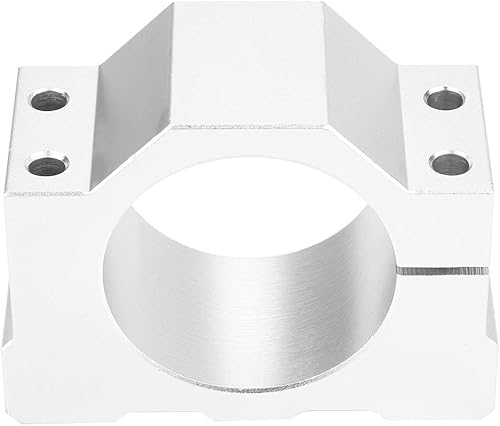 Miniatura 4 de Abrazadera de motor de husillo, 2.047 in de diámetro de aluminio de husillo de motor de husillo soporte de soporte de montaje con 4 tornillos para