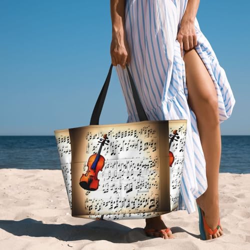 Sac à bandoulière violon imperméable noir pour cours de musique - 2