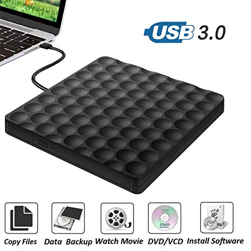 External CD/DVD Drive for Laptop USB 3.0 Portable High Speed Data Transfer DVD