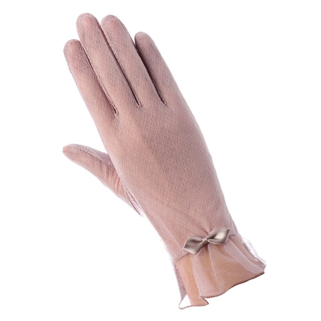 Gloves Women's Thin Shade Lace Breathable Stretch Touch Screen Riding A Tram