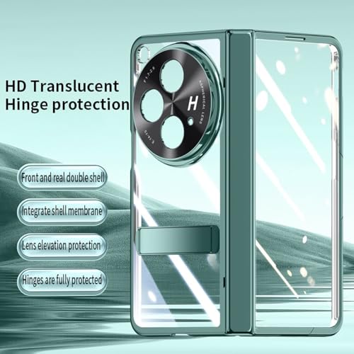 Coque OnePlus Open transparente rigide à charnière avec protection intégrale antichoc - 2