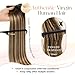 OVO Butterfly Weft Hair Extensions Human Hair Ombre Brown Highlight Dual-Sided Seamless Invisible Weave,Beaded Flat Weft Extensions, Soft & Natural Real Human Hair Extensions