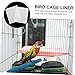 BESPORTBLE 100pcs Bird Cage Liner Pads Absorbent Parrot Urine Mats for -up for Bird and Parrot Cages