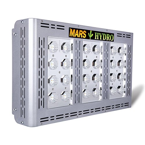 Preisvergleich Produktbild MARS HYDRO 600W Vollspektrum LED Grow Lampe Pflanzenlampe Wachstumslampe für Hydroponik Zimmerspflanzen Wachsen Blumen und Gemüse (Pro II EPISTAR 600W)