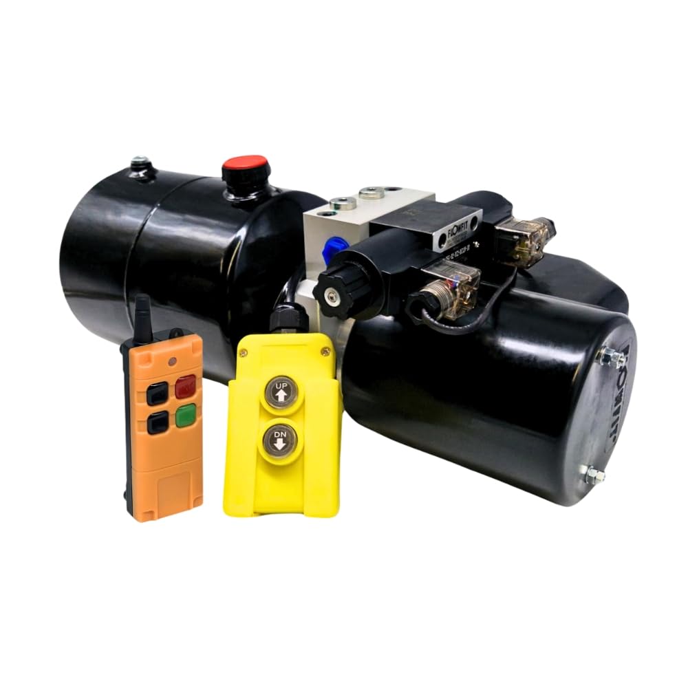 Flowfit 24V DC Doppelwirkende Hydraulik-Pumpe, 8L Tank ZZ004237