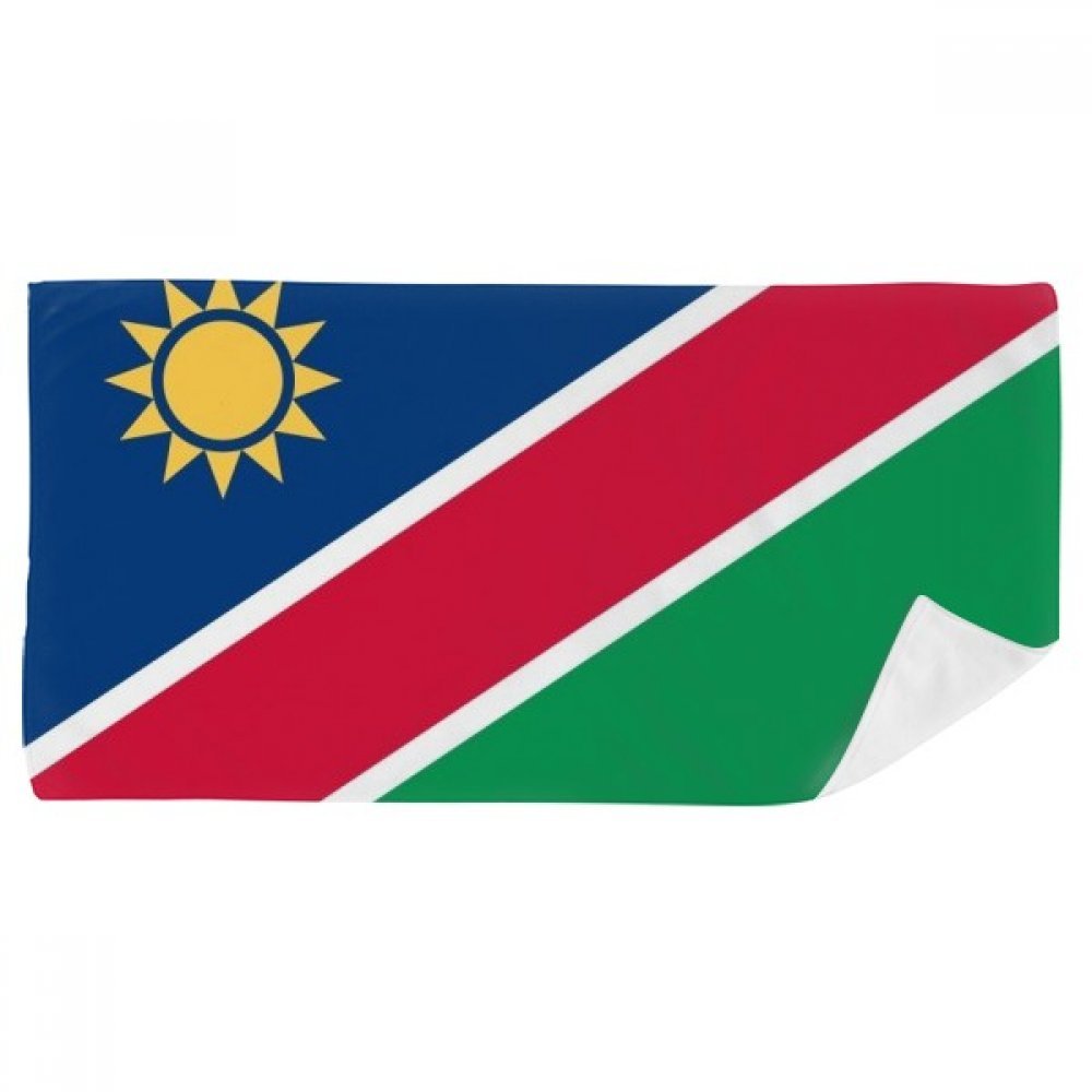 Débarbouillette Namibie douce pour peaux sensibles et essuie-mains 35x70