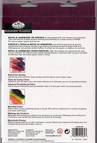 Royal & Langnickel Oil Pastels Standard Size Assorted Colour (Pack of 48), Multicolor - Image 2