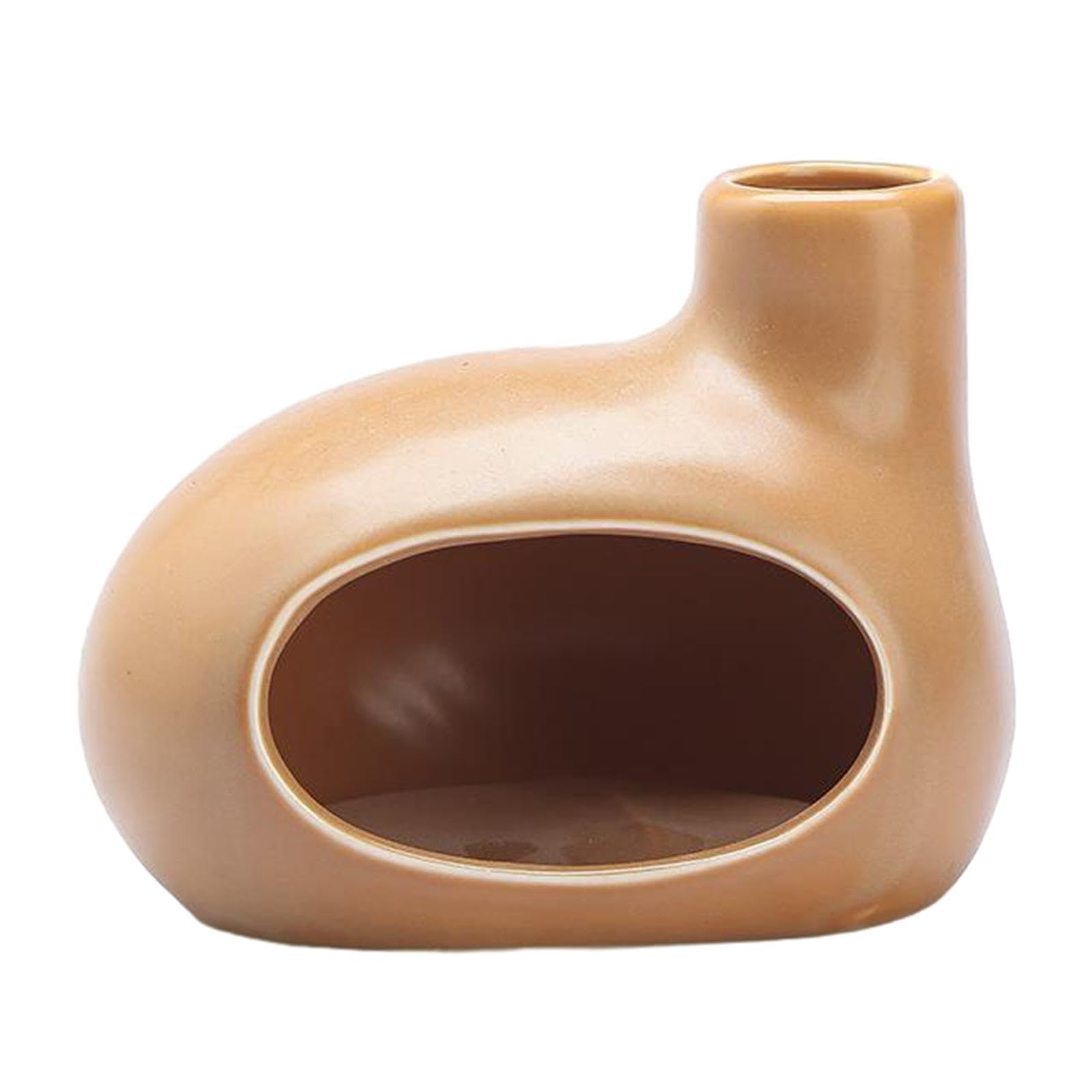 YIXANNX Fragrances Diner Sage Holder Incense Gift Addition To Relaxation Spaces In Home Which Adds Of Elegance And Artistic Ambiance To Any Home Space, Brown, 12x9.5cm