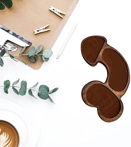 Miniatura 7 de Guiran Aperitivo Tabla única de madera maciza para quesos Bandeja de servir desayuno sushi snack pan postre pastel plato vajilla snack plato