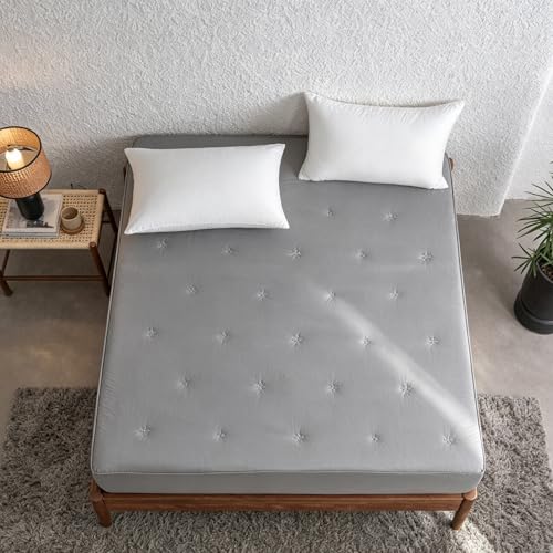Protector de colchón ajustable para camas profundas en dormitorios modernos 2