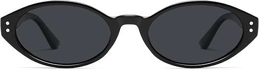 Retro Oval Polarized Sunglasses for Women Chic Cat Eye Trendy 90s Shades UV400 Protection AP3743