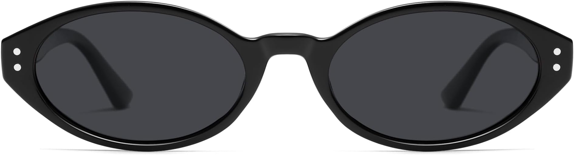 Retro Oval Polarized Sunglasses for Women Chic Cat Eye Trendy 90s Shades UV400 Protection AP3743