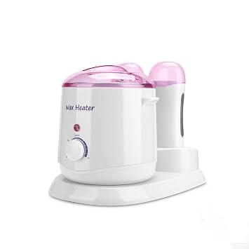 TARSHYRY Roll-On Wax Warmer & Hot Wax Heater Pot Hair Removal Kit for Women and Men Coarse Body Hair Waxing System with 110V US Plug Heater Base