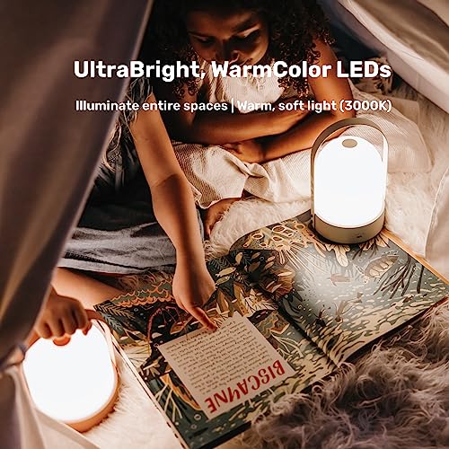 Bask Kin Portable Cordless Lantern Table Lamp | Usb Rechargeable | Powerful Long-Lasting 4000Mah Battery | Kids Bedroom | Indoor / Outdoor Light | Easy 3-Step Touch Dimmable | Ultrabright Led #TOP2