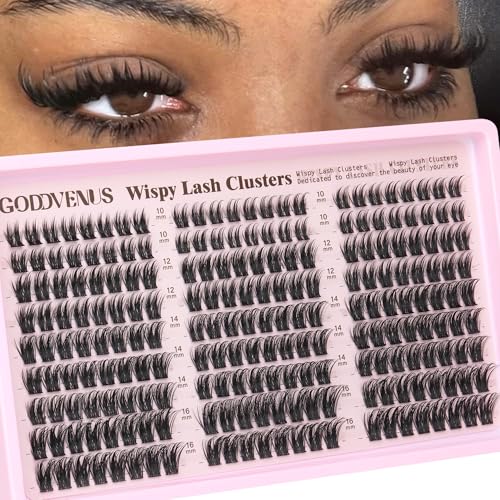 Image of Wispy Manga Lash Clusters Natural Eyelash Clusters Fairy Cluster Eyelash Extensions Anime Individual Lashes C Curl Lash Extension Waterproof DIY Eye Lashes Cluster
