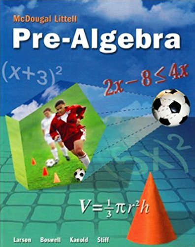 McDougal Littell Pre-Algebra: Resource Book Chapter 8